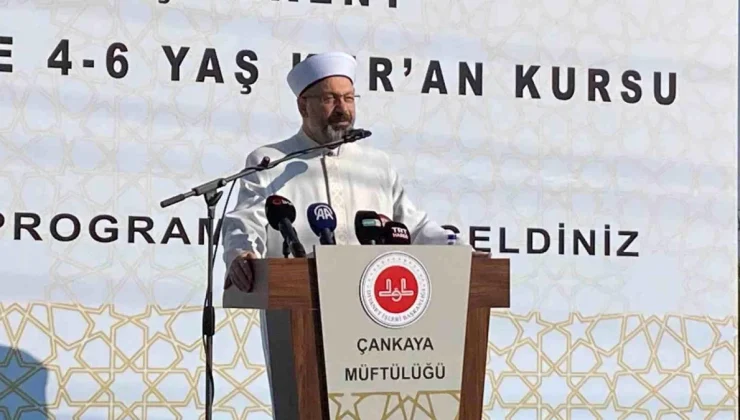 Diyanet İşleri Başkanı Ali Erbaş, 4-6 yaş Kur’an kurslarının artışını açıkladı