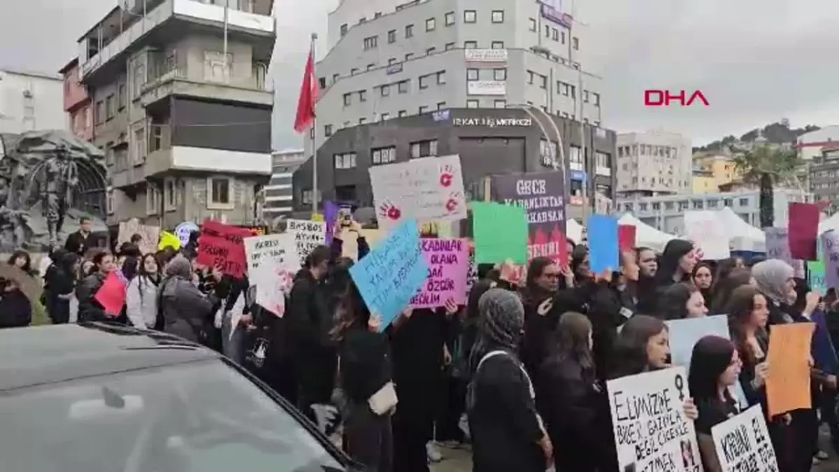 Zonguldak’ta Kadın Cinayetlerine Karşı Yürüyüş