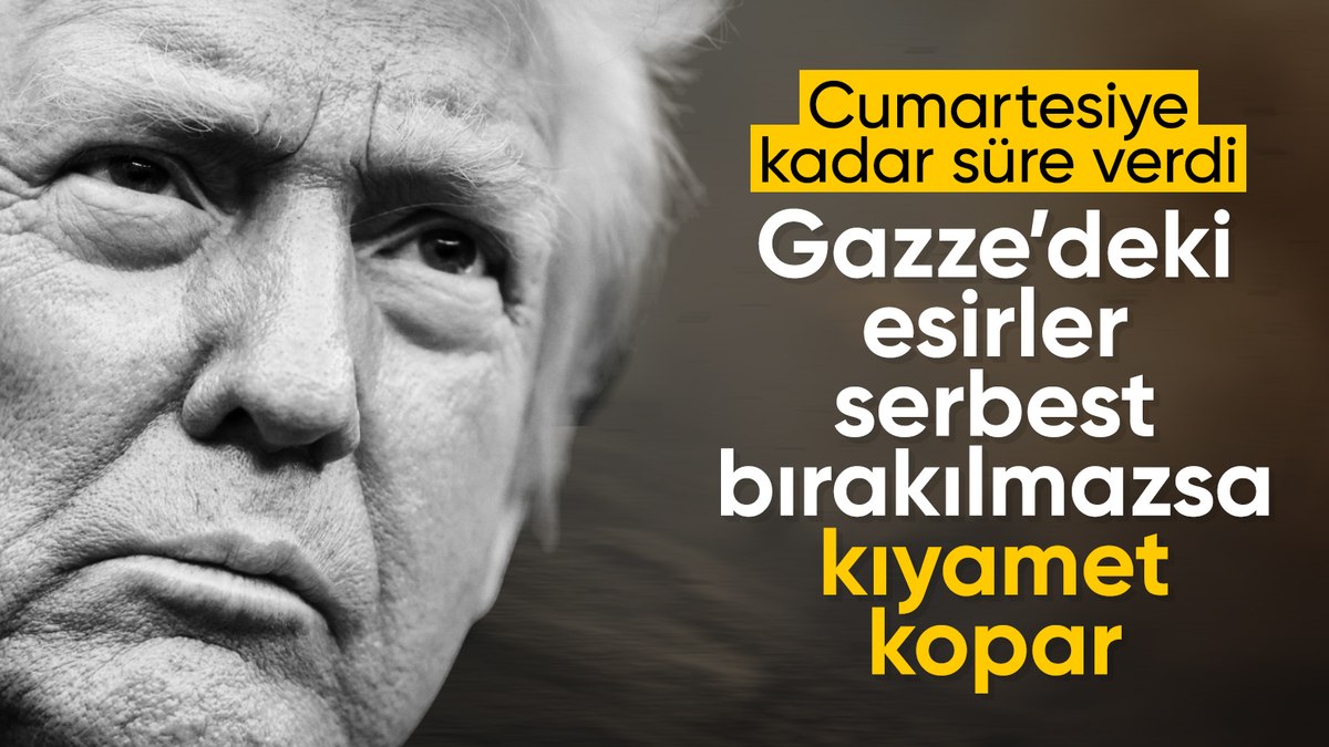 Trump’tan Gazze açıklaması: Rehineler iade edilmezse ateşkesi iptal edeceğim